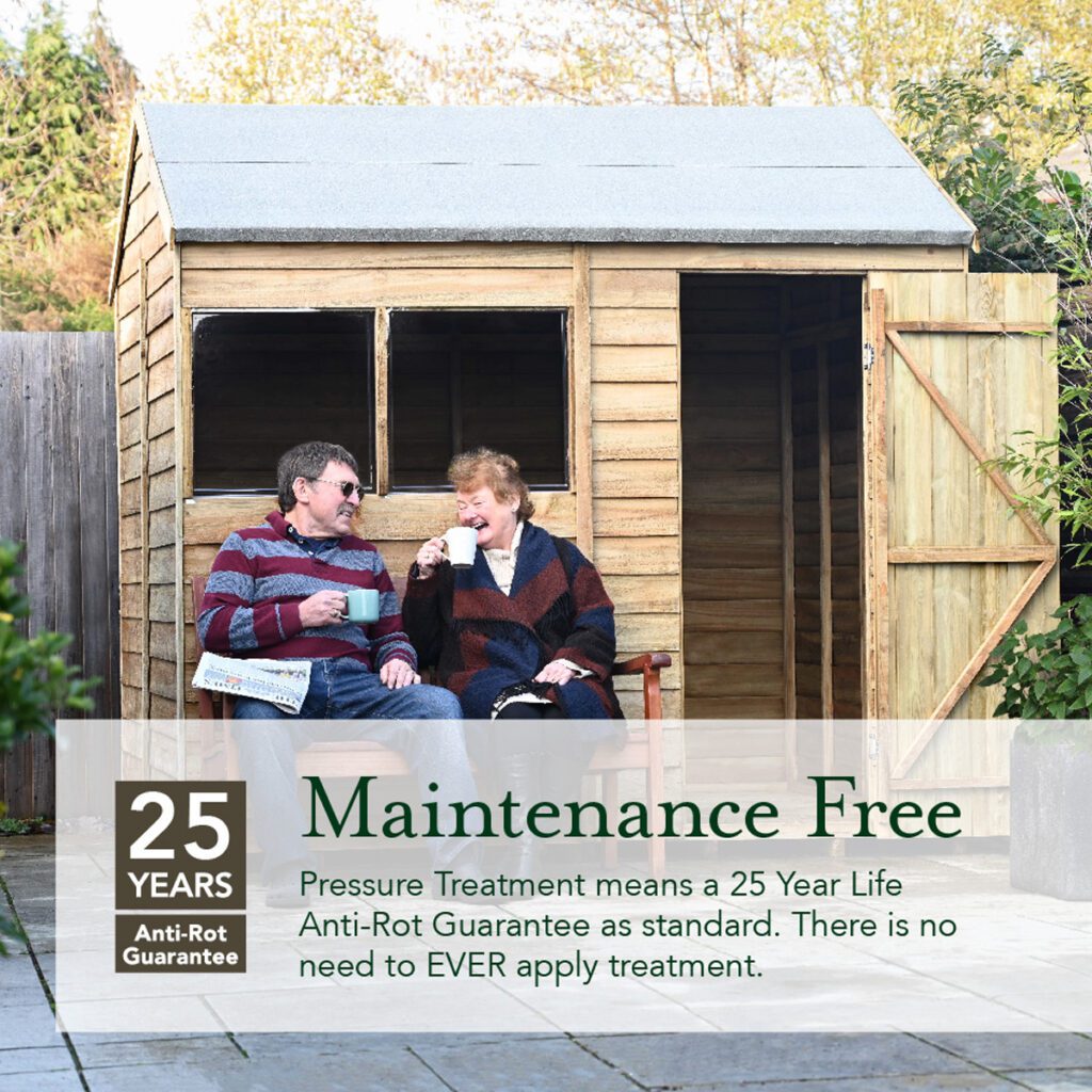 4LIFE Apex Shed 4×6 – Single Door – No Windows –  With Lean-To with Installation 5013053200698 2
